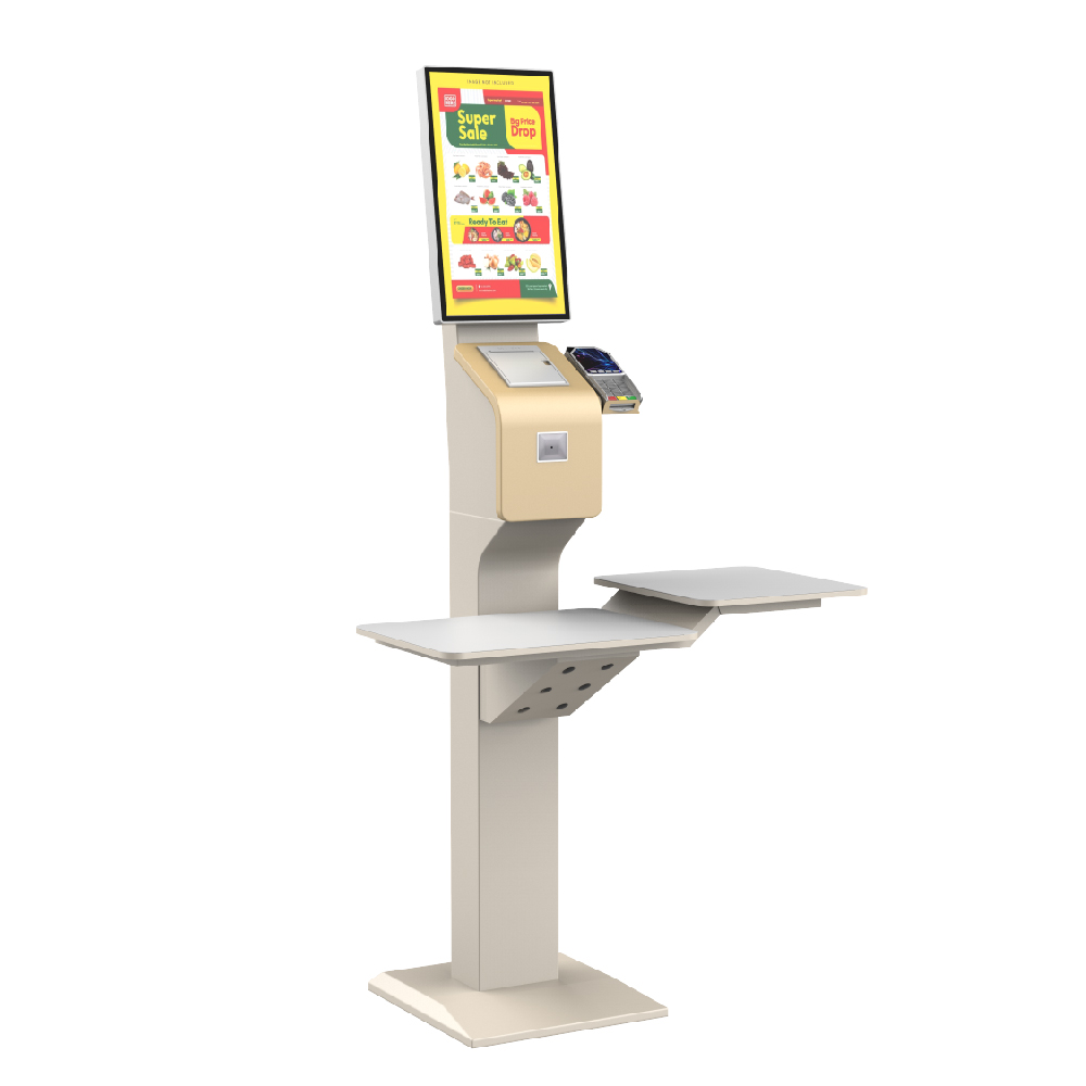 Ergonomischer Winkel einstellbar 21,5 vertikaler Supermarkt Selbstbedienungs-Checkout-Maschine 3