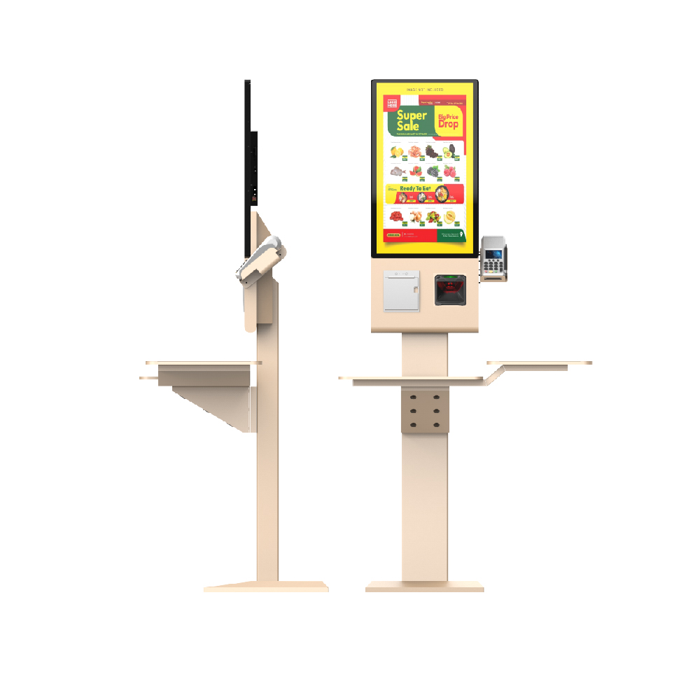 金色壁挂式自助点餐机，带 POS 支架 适用于 Android/Windows 21.5/23.8/27 英寸 5