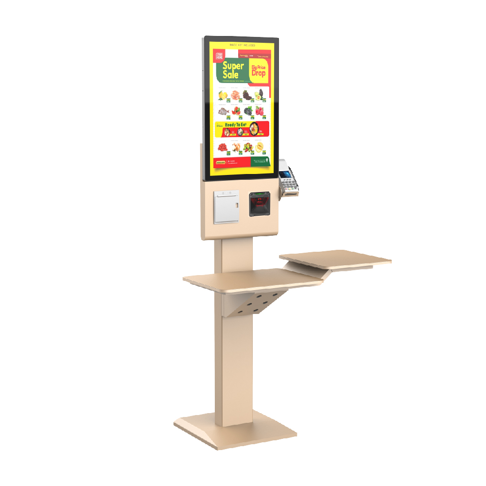 金色壁挂式自助点餐机，带 POS 支架 适用于 Android/Windows 21.5/23.8/27 英寸 3