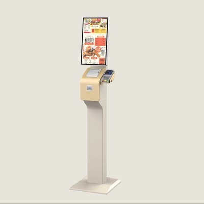 Bodenständer 21,5 Zoll Multi-Point Touch Self Checkout Kiosk Bargeld/bargeldloser Selbstzahlungskiosk 4