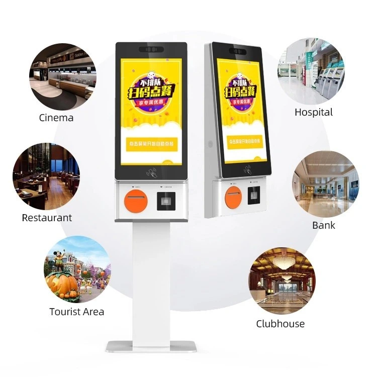 Self Order Kiosk With POS Terminal For Restaurant And Store, Fast Food Order Kiosk 1