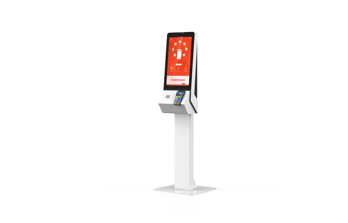 24-Inch Floor Standing Self Payment Kiosk With POS payment QR code reader 1