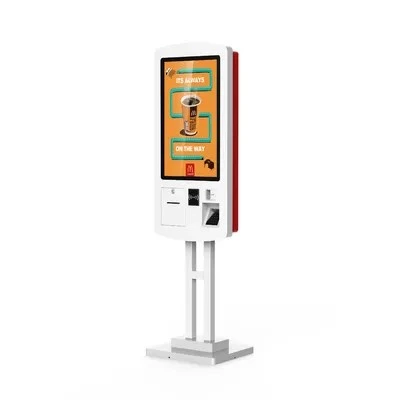 27-Inch Floor Standing Self Payment Kiosk With QR Code Scanner 1
