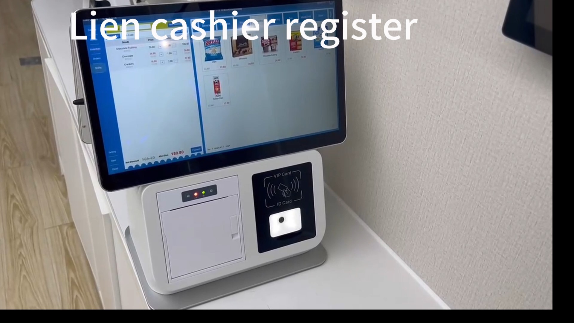 شاشة مزدوجة مخصصة تعمل باللمس من جانب واحد الكل في واحد نظام POS آلة تسجيل النقدية المزدوجة مع الكاميرا والطابعة-1732845756904974 1