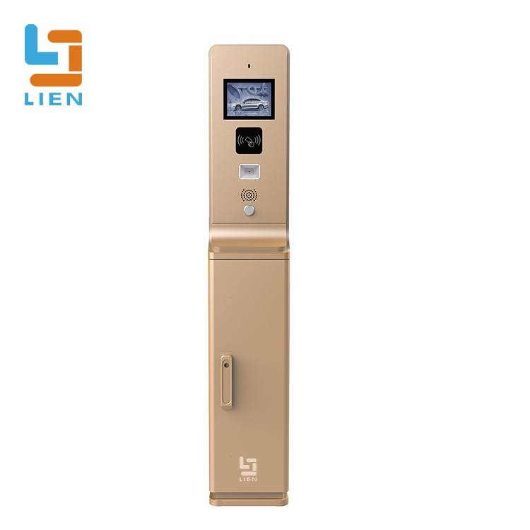 آلة دفع مواقف السيارات الذكية مقاس 6.5 بوصة: قارئ RFID متكامل، وماسح ضوئي لرمز الاستجابة السريعة، وحل الميكروفون 6