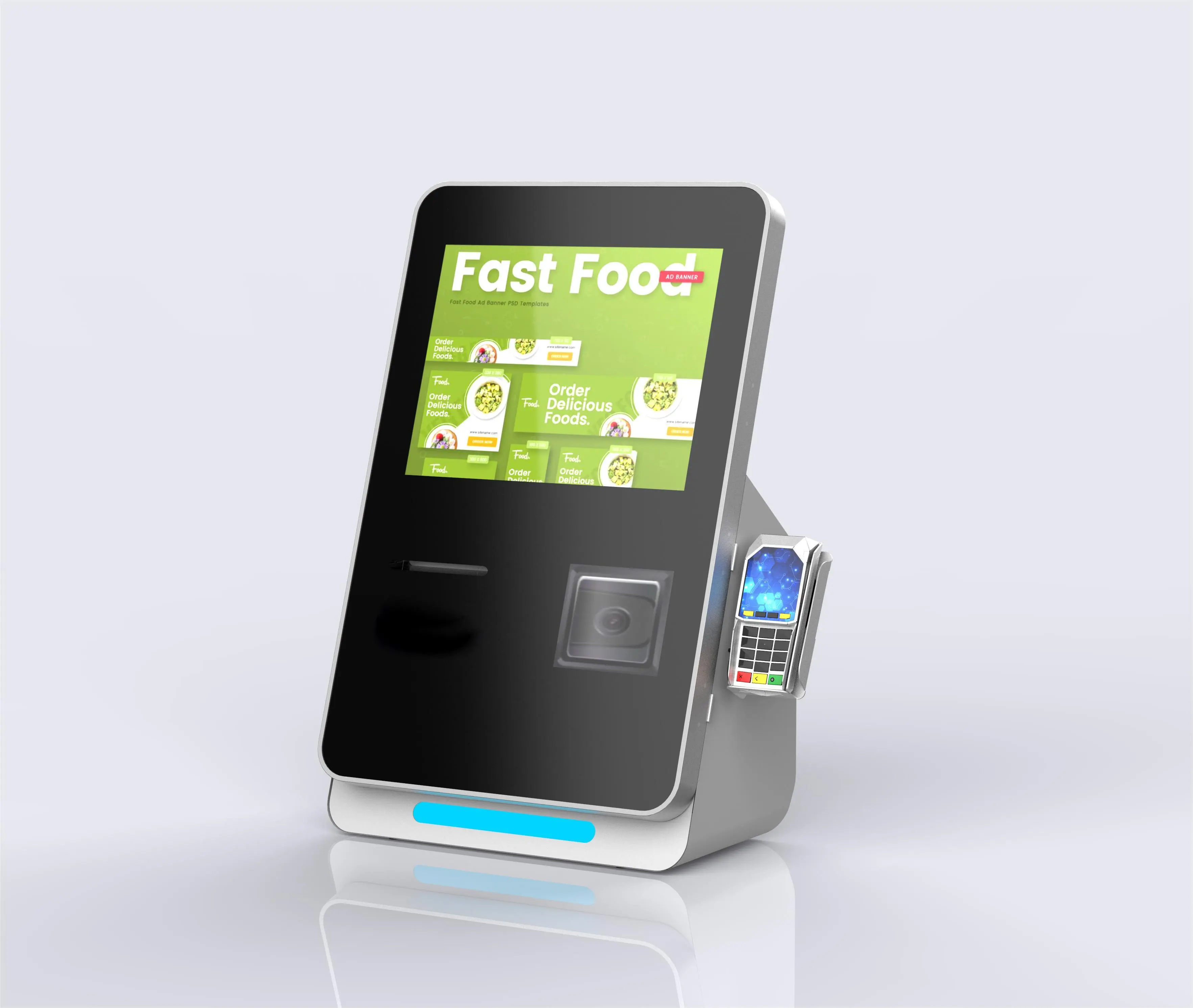 15 inch Desktop Hotel Check in Kiosk Windows Android System 1