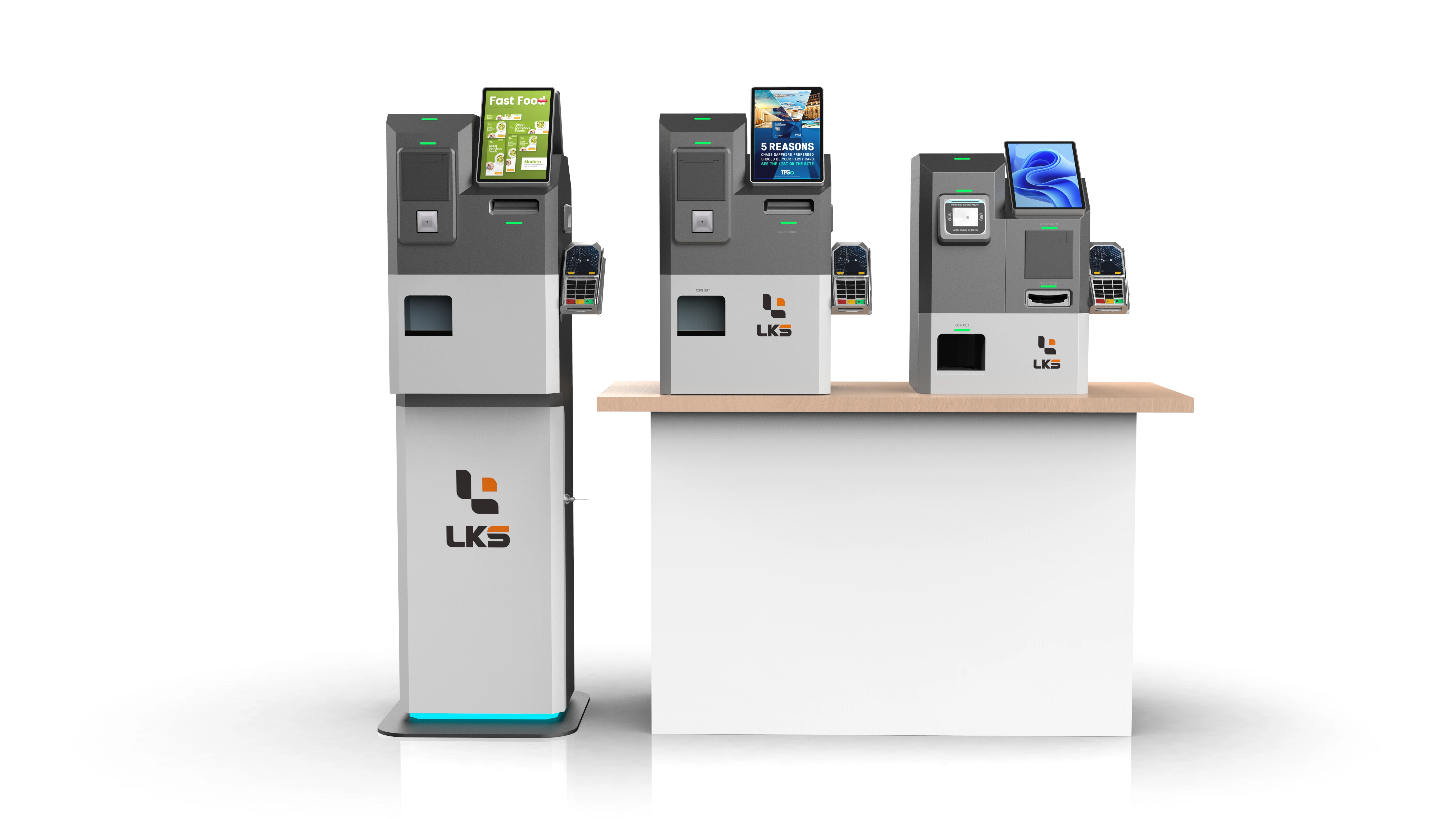 10.1 13.3 5.6 pulgadas Niosco de autoservicio con efectivo y monedas para pedidos de pagos y revisión de tipo de pie 1