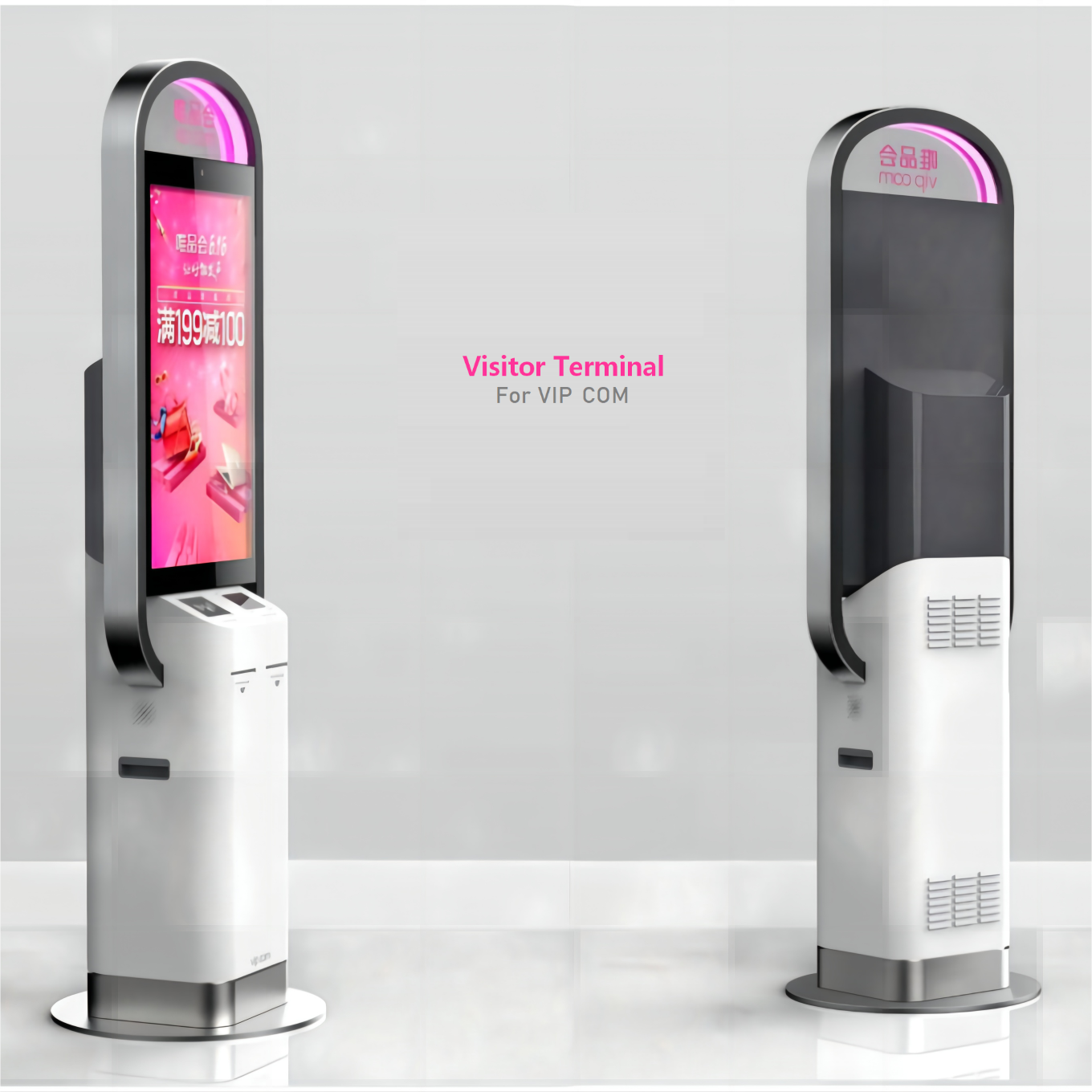 Kiosque des visiteurs intelligents de 43 pouces: conception élégante · Expérience premium · Élégance technologique 2