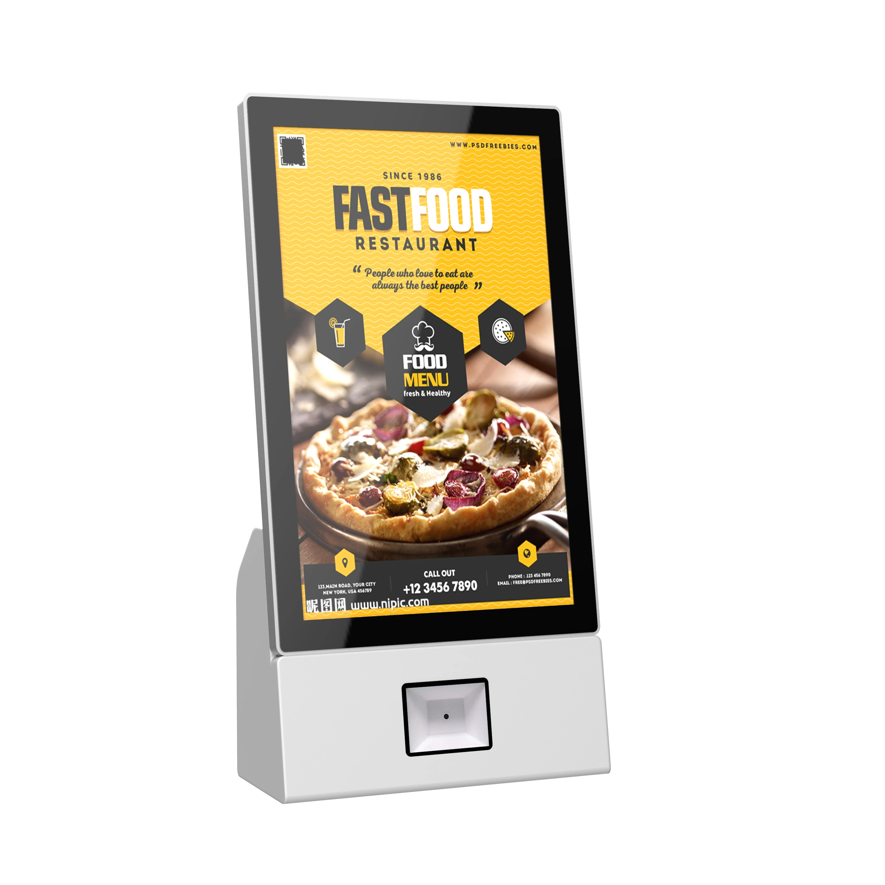 23.8 Inch Desktop Style Self-service Ordering Kiosk For Bar 1