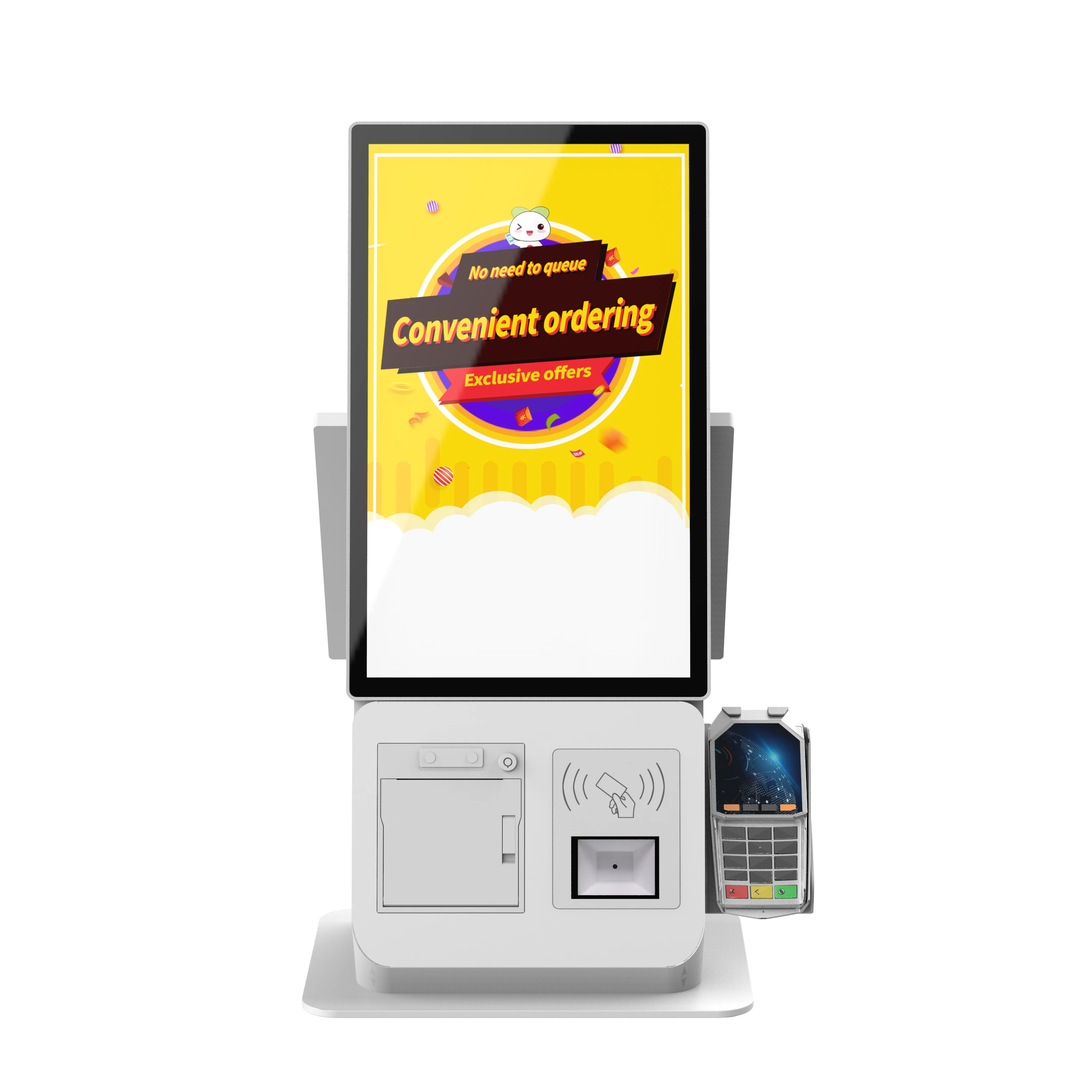 21.5” + 15.6” Dual-Screen Self-Service Ordering Kiosk for Chinese Restaurant 1