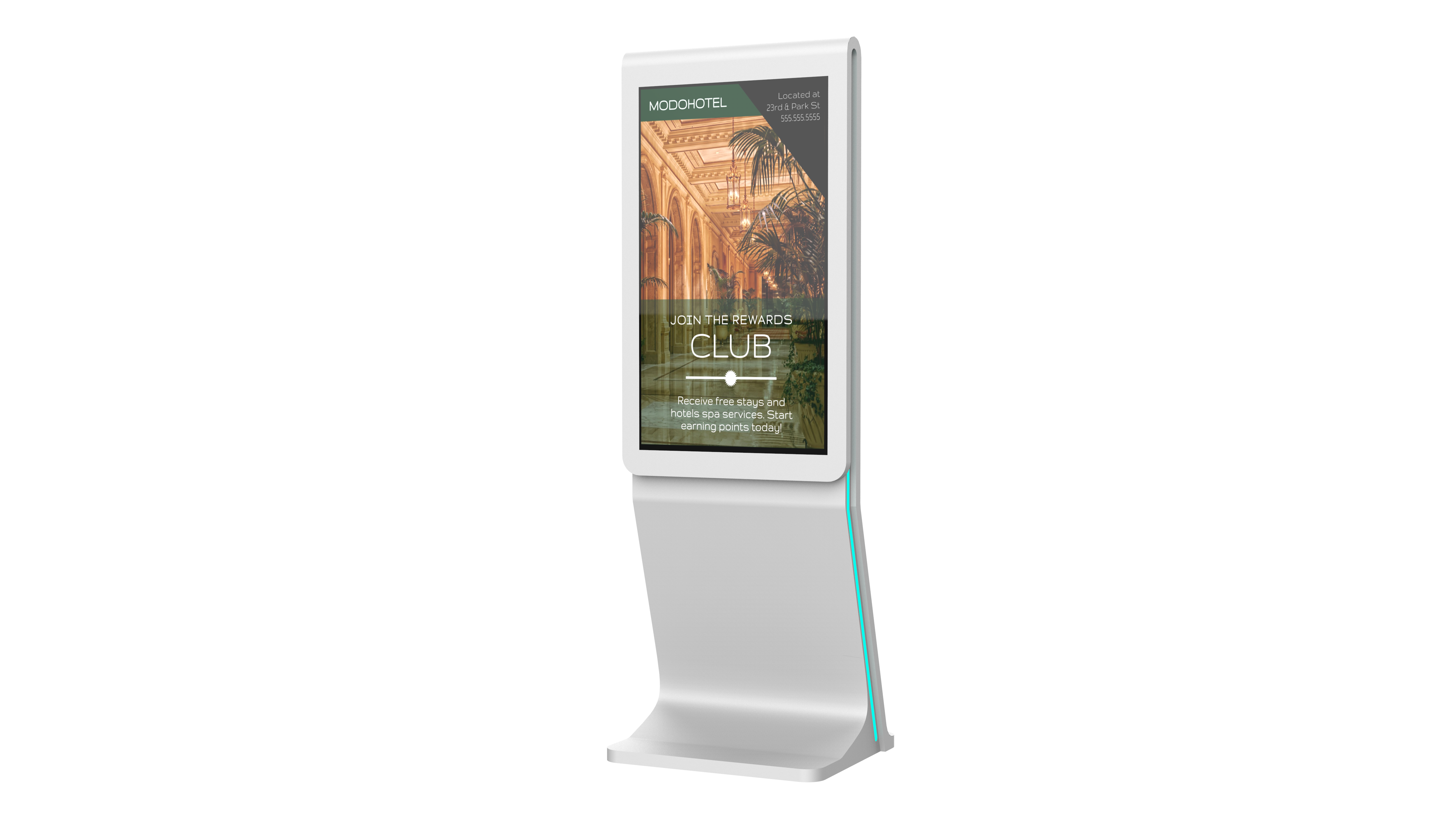 Kiosque publicitaire multifonction intelligent pour bibliothèque et centre d'apprentissage 5