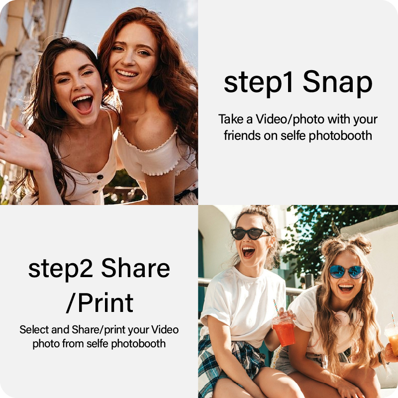 Cabine de Fotos com Espelho Mágico Interativo e Sensível ao Toque para Casamentos - Software para Cabine de Fotos com Câmera Integrada 5
