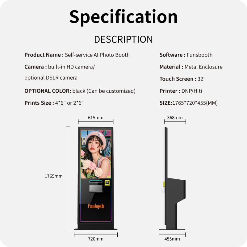 Funsbooth KI-Kamera: Futuristische Selfie-Station im Cyberpunk-Stil 2