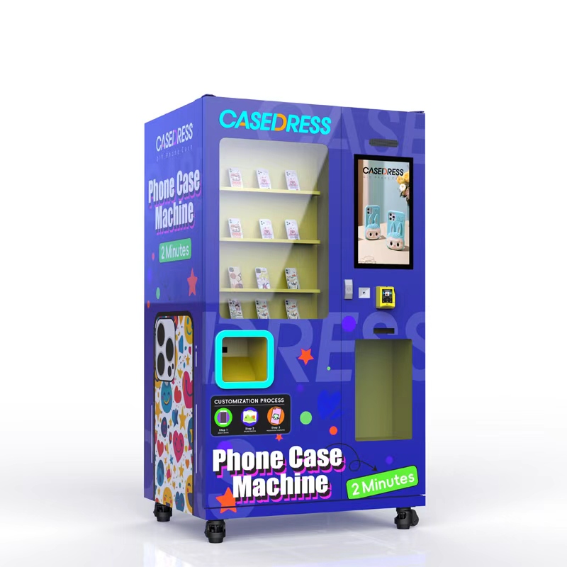 Máquina automática de impressão de fotos em capas de celular, eficiente e de alta velocidade, ideal para shoppings, aeroportos e estações de trem. 5