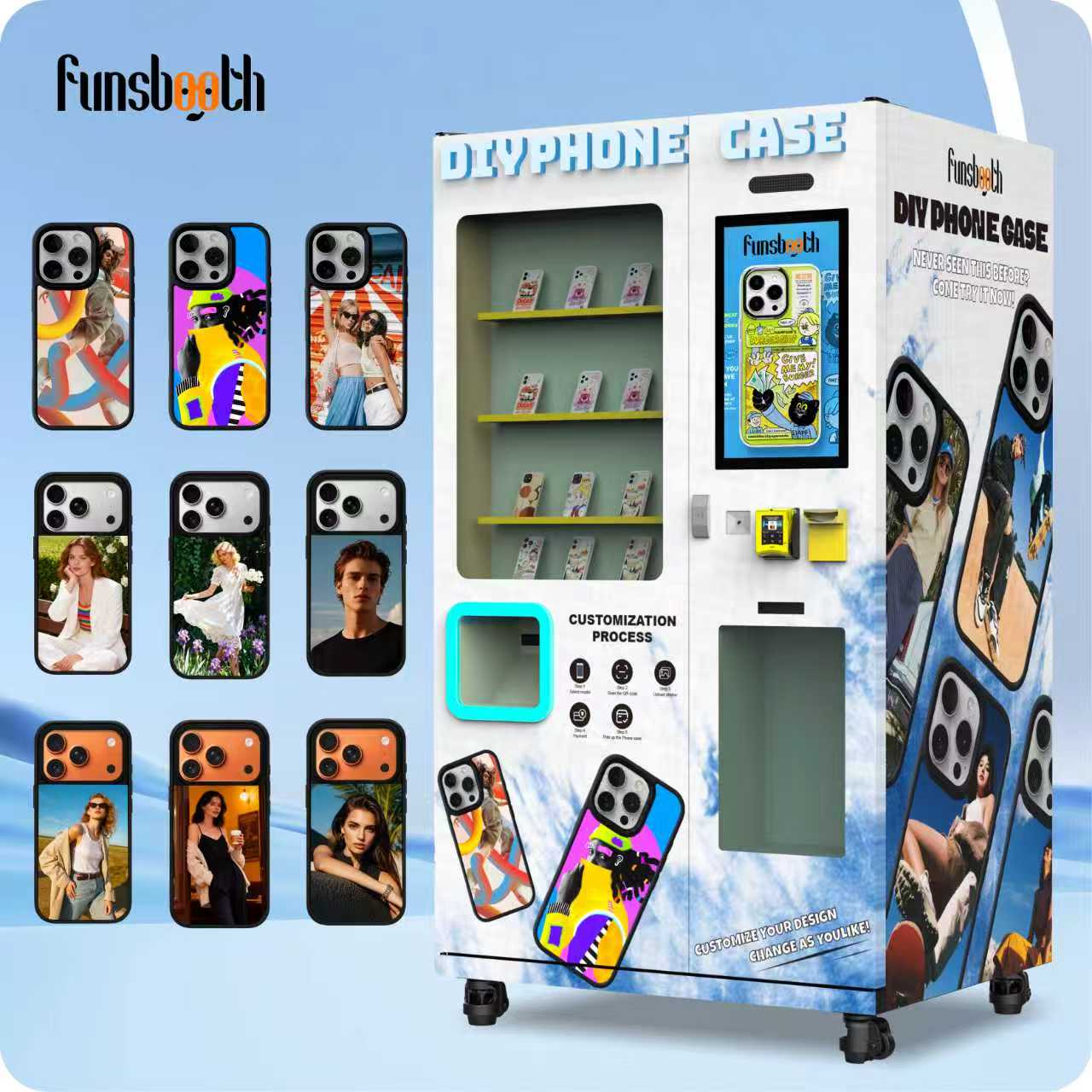 Máquina de Venda Automática de Capas de Celular "Faça Você Mesmo": Autosserviço e Fabricação com Um Clique