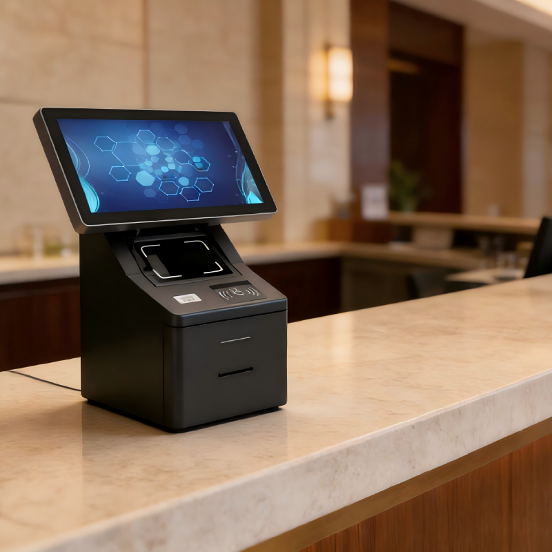 Quiosque de autoatendimento para mesa: Terminal multifuncional para check-in e pagamento 3