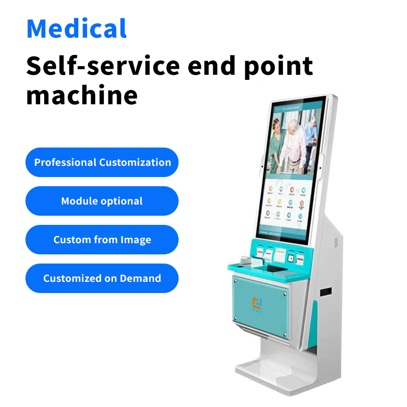 Medizinischer Selbstbedienungs-Terminal-Kiosk für Krankenhauskliniken | Terminregistrierung &amp; Berichtsdruck mit Versicherungsabrechnung 3