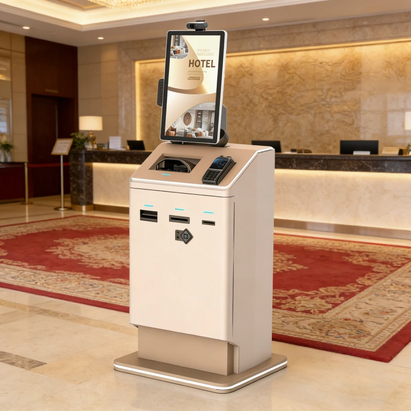 21.5-inch Vertical Smart Self-Service Kiosk for Hotel Check-in 1