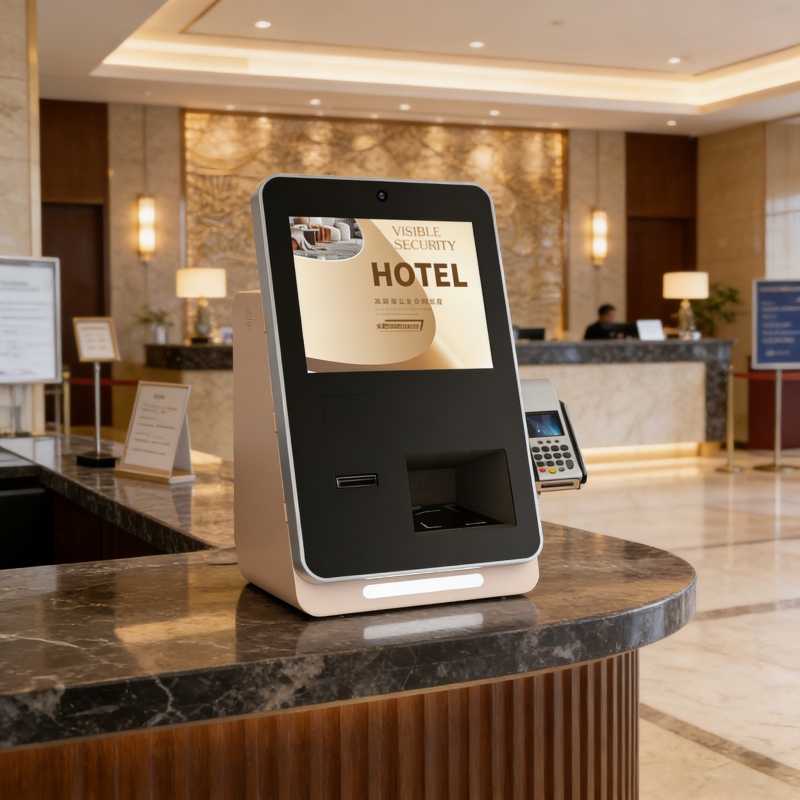 Quiosque de autoatendimento inteligente de 15,6 polegadas para check-in em hotéis. 1