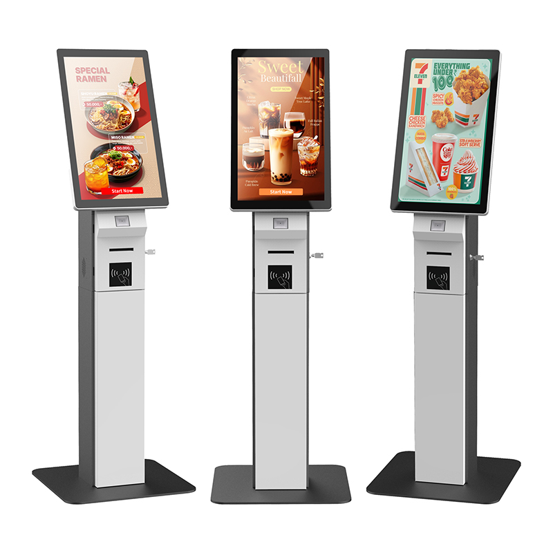 21.5 / 23.8 Inch Floor Standing Self-Service Kiosk For Ordering Use 5