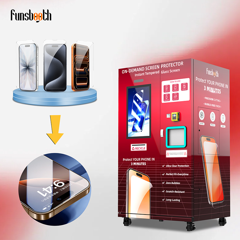 Commercial Automatic Mobile Screen Protector Vending Machine with Precision Cutting System 4