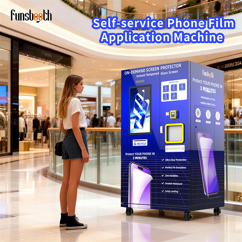 Distributeur automatique de protection d'écran sans surveillance | Application de film en libre-service sans bulles - 1783754360373377 2