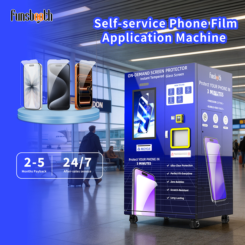 Commercial Automatic Mobile Screen Protector Vending Machine with Precision Cutting System 3