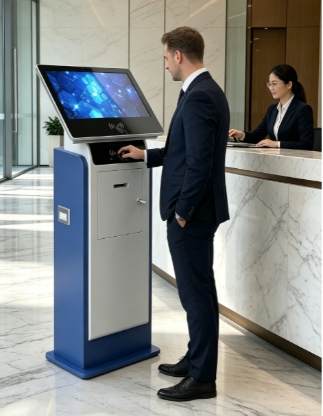 LKS Visitor Check-in Kiosk | Automated Visitor Registration Terminal for Corporate Lobbies1-1786419263629936 5