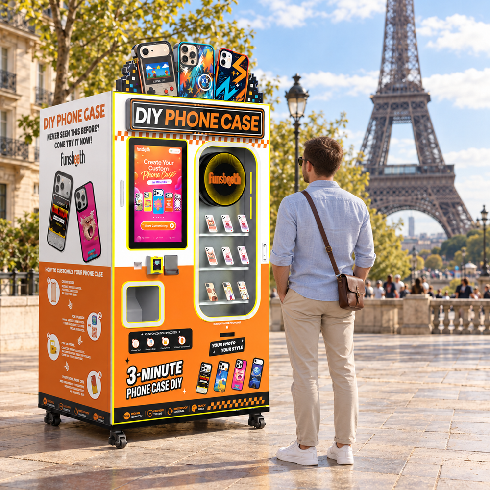 Borne d'impression UV en libre-service | Terminal d'impression personnalisé pour coques de téléphone (OEM) destiné aux intégrateurs de bornes 2