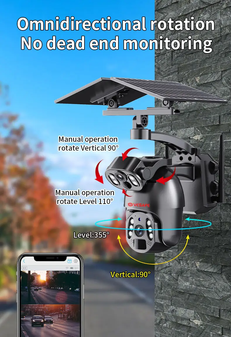 High End 4g Solar Cctv for Marketplace 6
