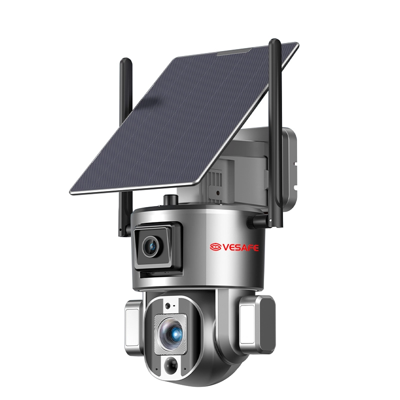 Cámara Solar 4g Doble Lente 8MP 10x Zoom Pir Ptz Alarma 6w - VESAFE 1