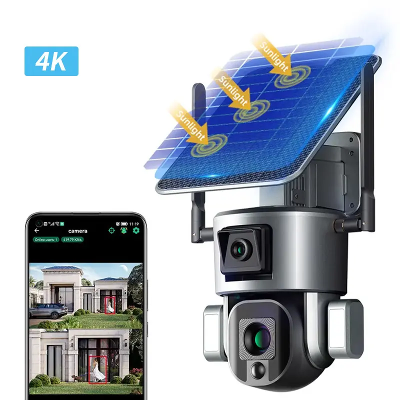 New Model Security Camera 4g Solar for Marketplace 10