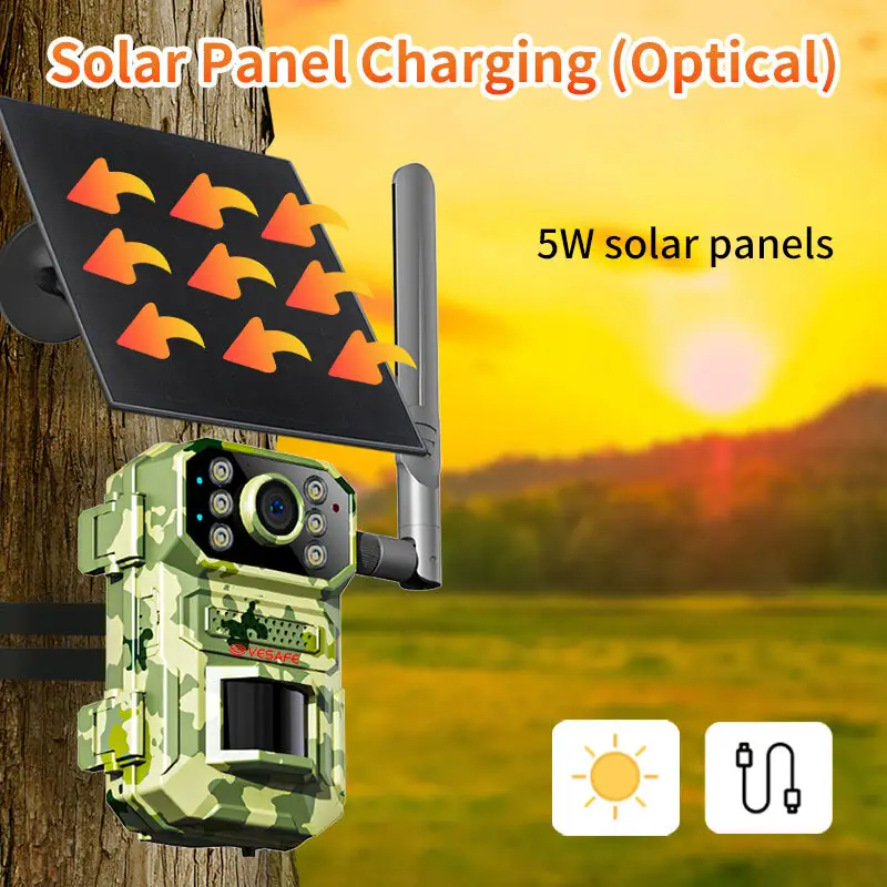 Latest Trail Cameras with Solar Power for Supermarket 2