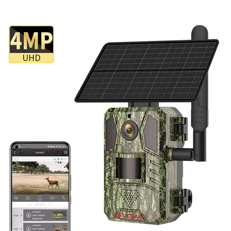 Caméra solaire 4G de chasse aux animaux de camouflage de la faune 1