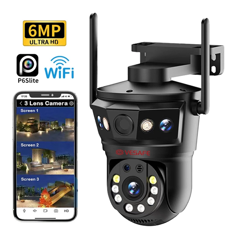 マルチレンズCCTV PTZセキュリティIPカメラ 1