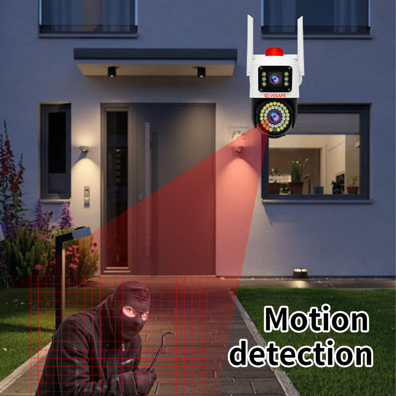 كاميرا مراقبة PTZ CCTV IP بعدسة مزدوجة 3