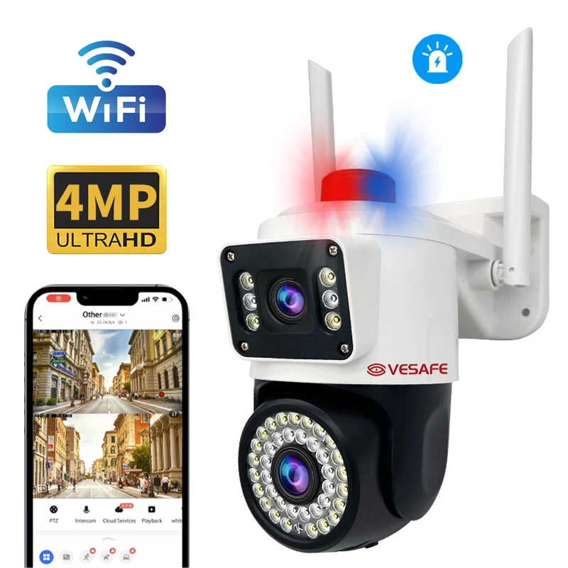 Dual Lens PTZ CCTV IP Security Camera 1