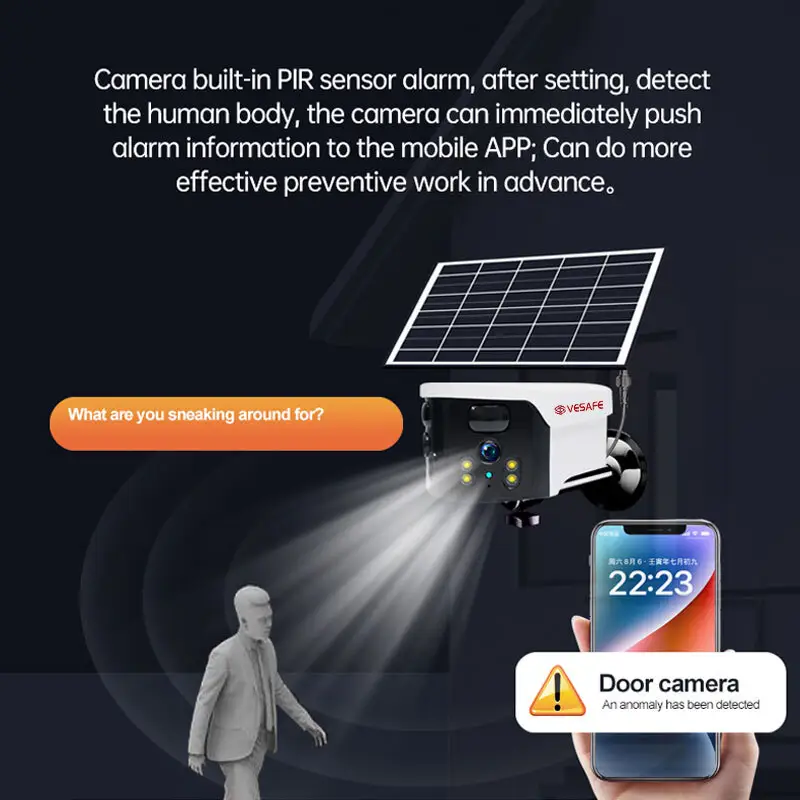 VESAFE Solar Powered 4g Security Camera Personalized 3