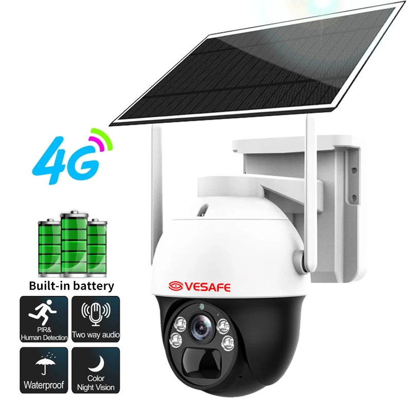 Cámara de seguridad solar inalámbrica para exteriores 4g Ptz 1