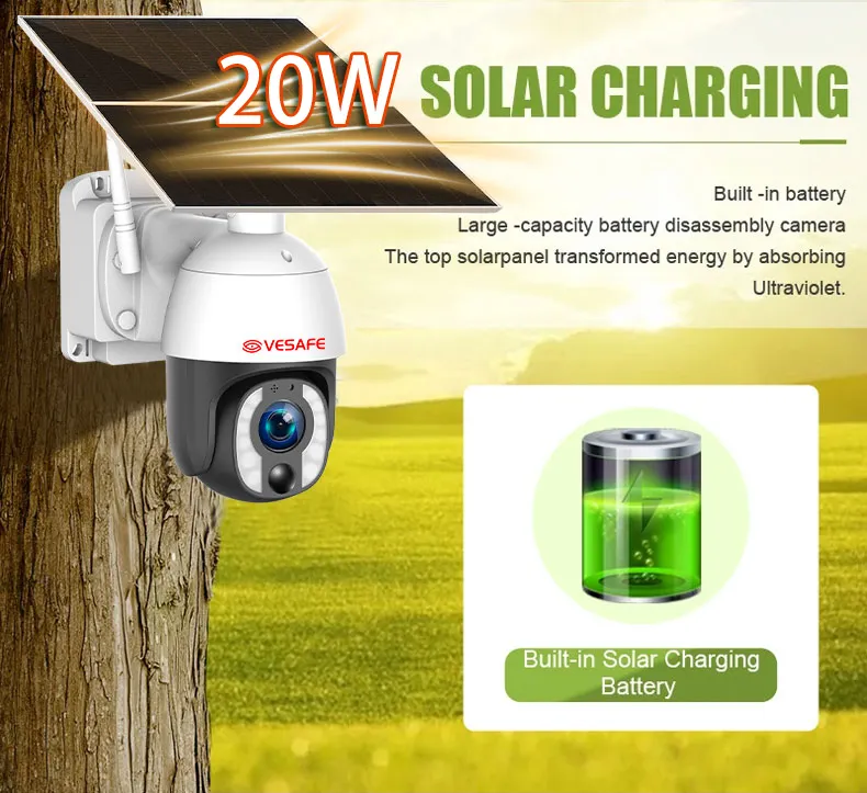 Solar 4g Ptz Camera Wholesale - VESAFE 6