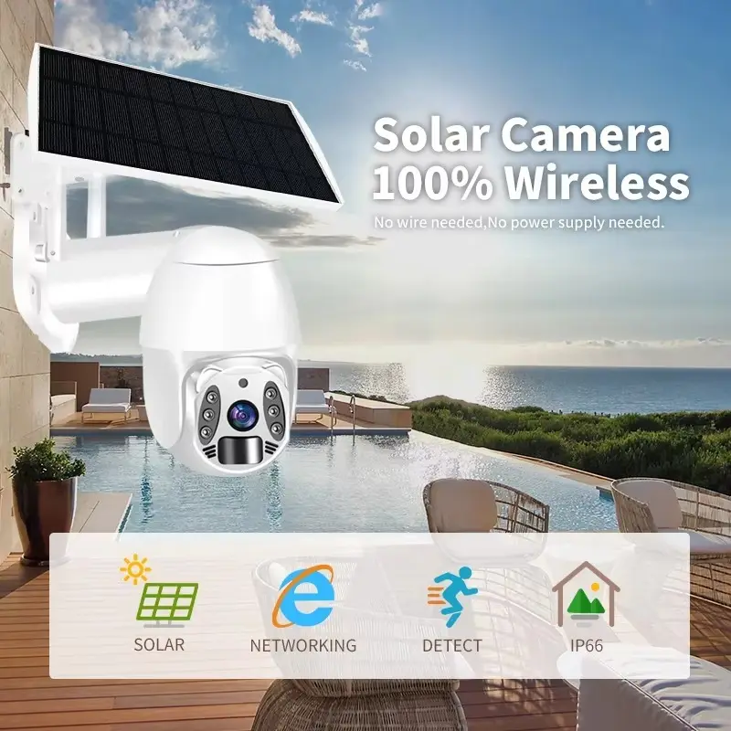 Solar Cctv Camera with Sim Card Made in China for Home 4