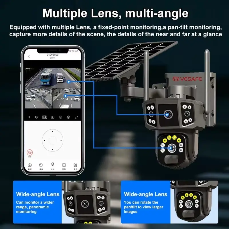Low-cost4g Wifi Solar Ptz Camera for Sale 4