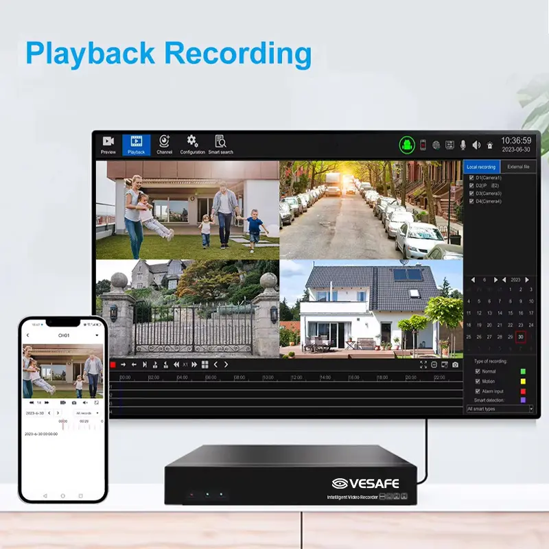 Professional Poe Nvr Security System From China for Supermarket 3
