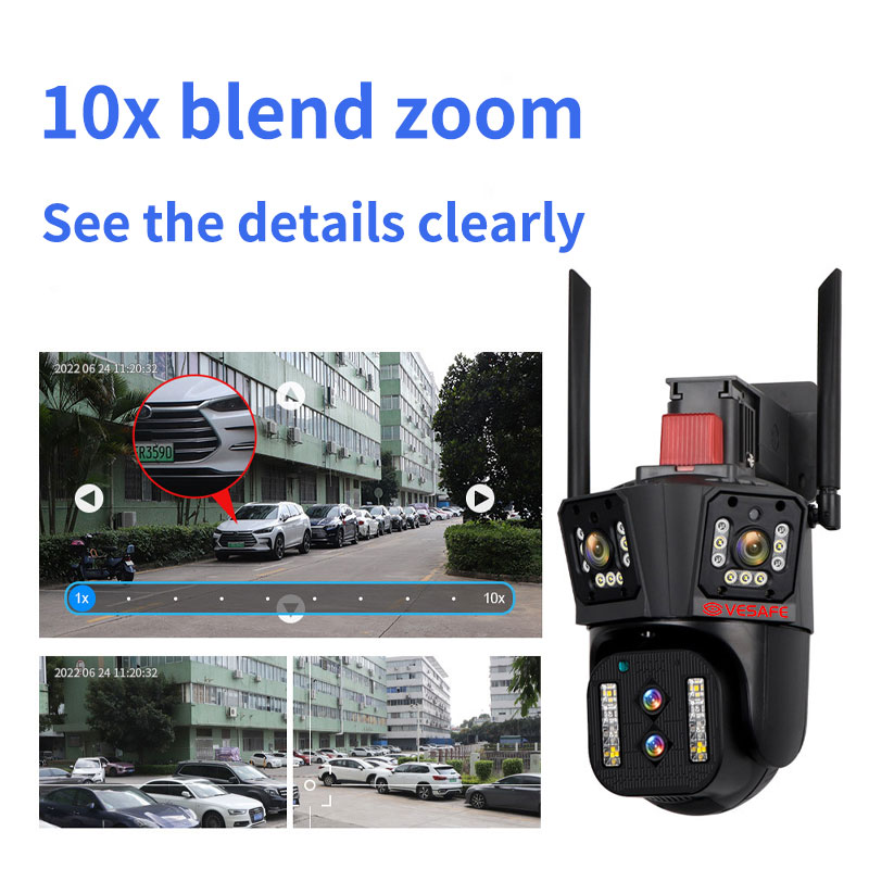 HD 8k 10X 光学ズーム ワイヤレス セキュリティ Ip Cctv カメラ 2