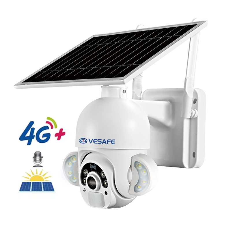 Caméra solaire Ptz à dôme intelligent d'alarme de sécurité HD extérieure 1