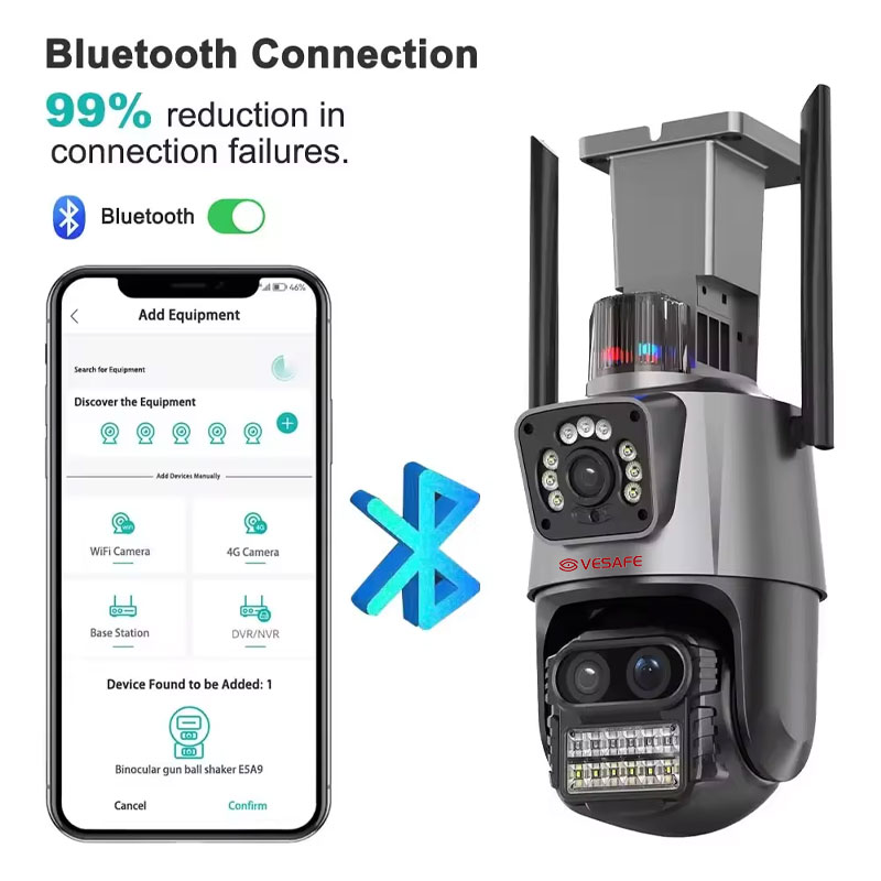 كاميرا ICSEE 3 عدسات 9 ميجابكسل 10X تكبير لاسلكية PTZ للأمن CCTV 2