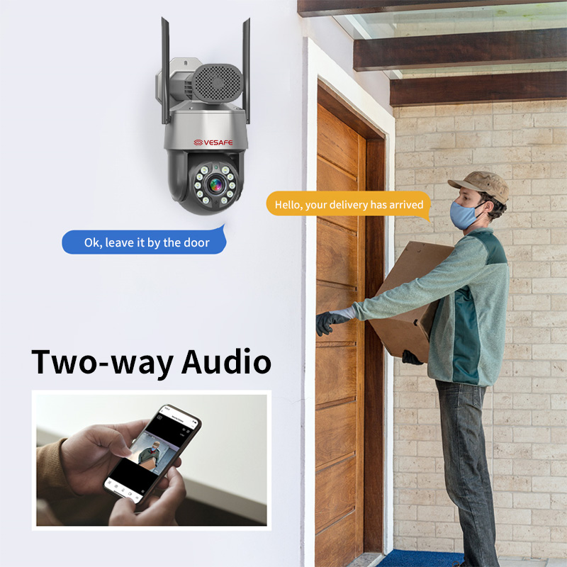 Caméra de vidéosurveillance Ptz de sécurité IP Wifi avec zoom 20x ICsee 3