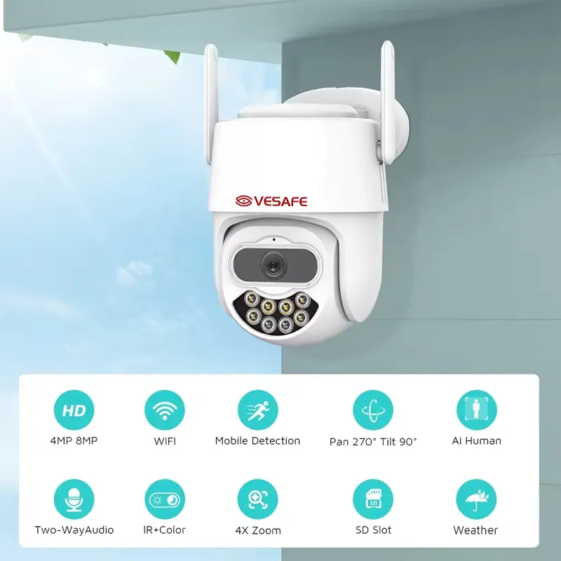 Lightweight 4k Cctv Ip Camera Quality Assurance for Outdoor 2