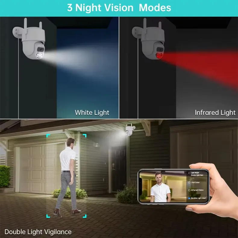 Lightweight 4k Cctv Ip Camera Quality Assurance for Outdoor 3