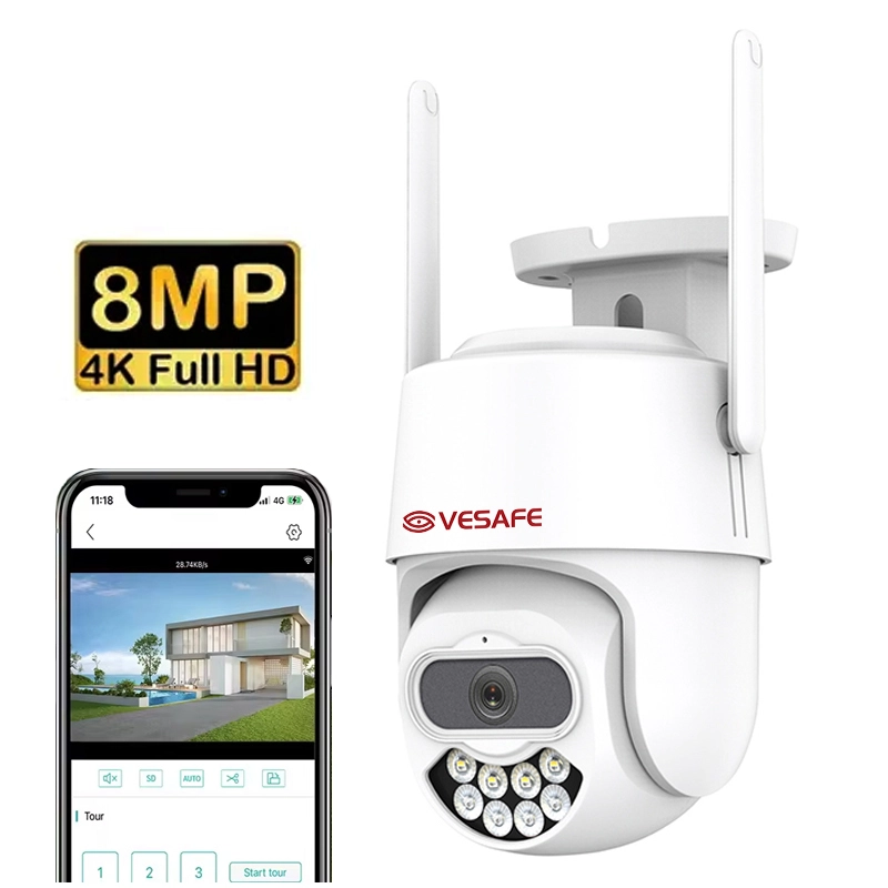 كاميرا مراقبة CCTV Icsee 4K 8MP Ai للكشف عن الإنسان 1